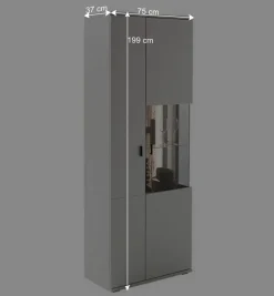 Wohnen Wohnzimmer TV Anbauwand 270 cm breit - Apulco (dreiteilig)