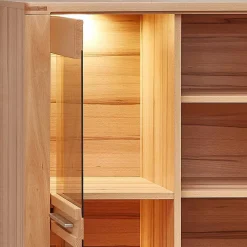 Wohnzimmer TV Anbauwand Möbelset - Amyonta (vierteilig)^Wohnen New