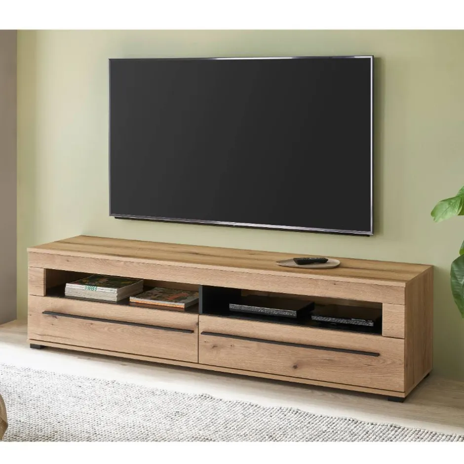 Wohnen Wohnzimmer TV-Möbel-Set in Eiche - Brocus (vierteilig)