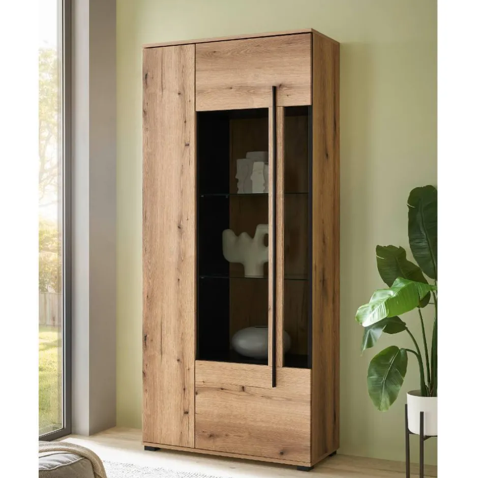 Wohnen Wohnzimmer TV-Möbel-Set in Eiche - Brocus (vierteilig)