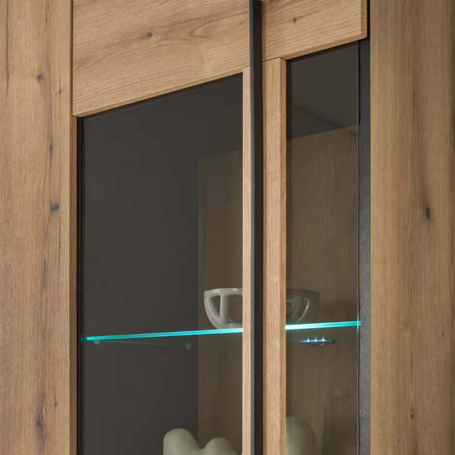 Wohnen Wohnzimmer TV-Möbel-Set in Eiche - Brocus (vierteilig)