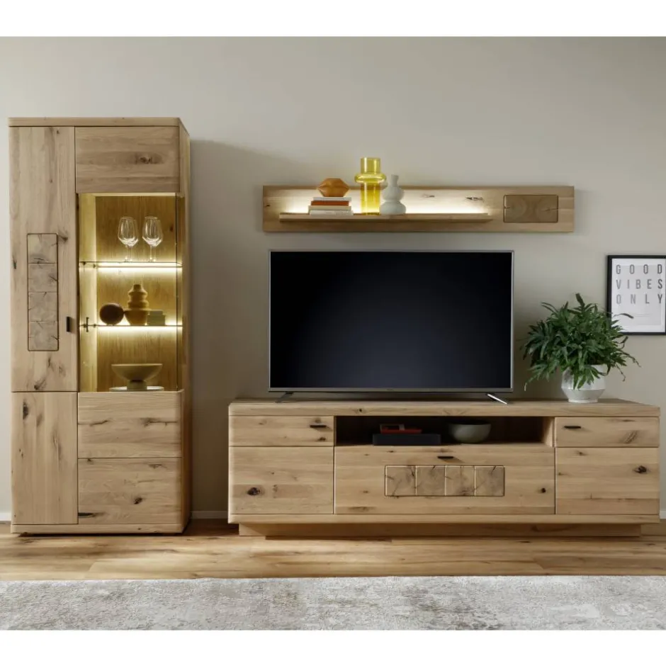 Wohnzimmer Wohnwand in Asteiche Hell - Losiamos (dreiteilig)^Wohnen Best