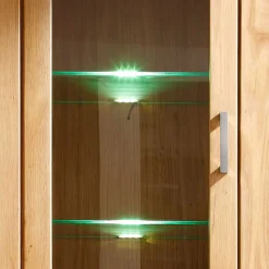 Wohnzimmer Wohnwand Ladressa aus Wildeiche geölt und gewachst (vierteilig)^Wohnen Discount