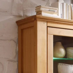 Wohnzimmer Wohnwand Ladressa aus Wildeiche geölt und gewachst (vierteilig)^Wohnen Discount