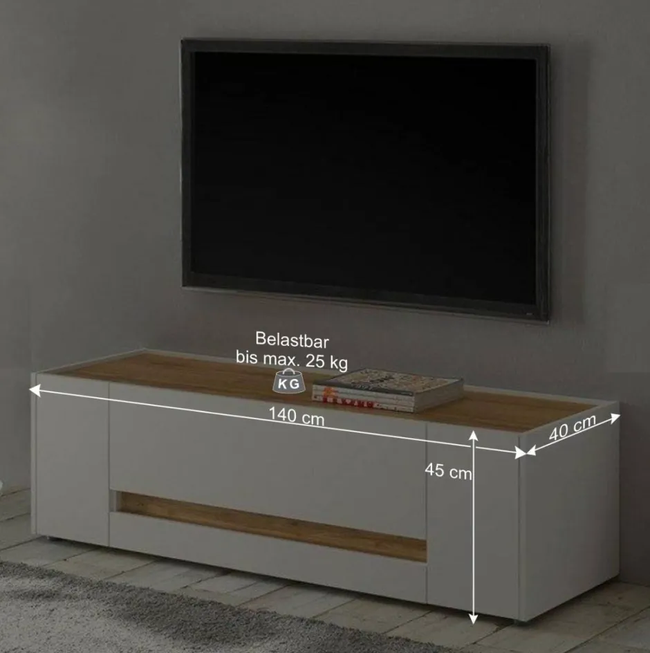 Wohnzimmer Wohnwand Set - Nonessia (vierteilig)^Wohnen Clearance