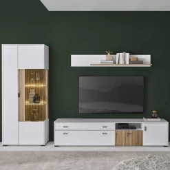 Wohnzimmer Wohnwand Set zweifarbig - Nenaloro (dreiteilig)^Wohnen Sale