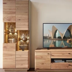 Wohnen Wohnzimmereinrichtung Wohnwand Set - Cassna (dreiteilig)