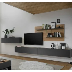 Wohnen Wohnzimmermöbel Set 450 cm breit - Ahilav (vierteilig)