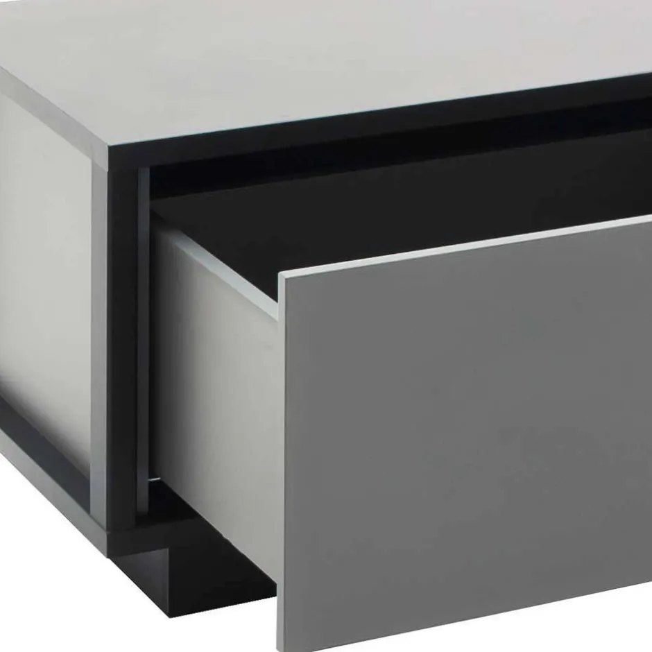 Wohnen Wohnzimmermöbel TV Wand in Grau - Ridona (dreiteilig)