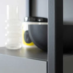 Wohnen Wohnzimmermöbel TV Wand in Grau - Ridona (dreiteilig)