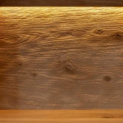 Wohnen Wohnzimmerschrank aus Eiche und Glas - Masicuri