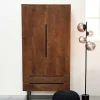Wohnzimmerschrank in Mangoholz Dunkelbraun - Enija^Wohnen