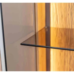 Wohnen Wohnzimmerschrank mit Glas und LED Licht - Cocondar