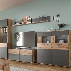 Wohnen Wohnzimmerschränke & Regal - TV Wand - Lucios (vierteilig)