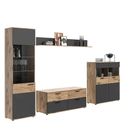 Wohnen Wohnzimmerschränke & Regal - TV Wand - Lucios (vierteilig)