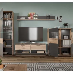 Wohnen Wohnzimmerschränke & Regal - TV Wand - Lucios (vierteilig)