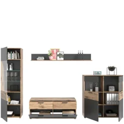 Wohnen Wohnzimmerschränke & Regal - TV Wand - Lucios (vierteilig)