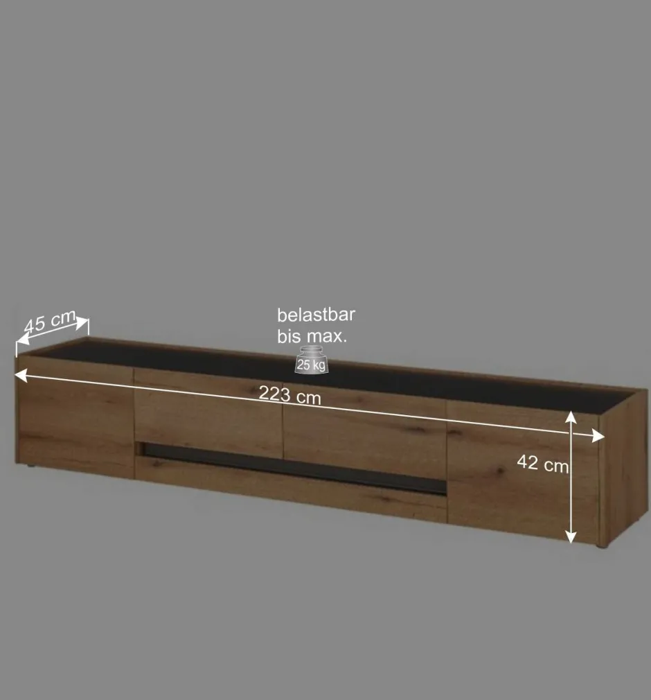 Wohnzimmerschränke und Paneel Set - Colomania (vierteilig)^Wohnen