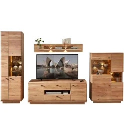 Wohnen Wohnzimmerschränke und Regal Set - Cassna (vierteilig)