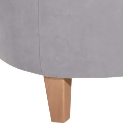 Wohnzimmersessel aus Velours Silbergrau - Bekunion^Wohnen New