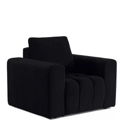 Wohnzimmersessel in Schwarz Samt - Graland^Wohnen Outlet