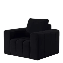 Wohnzimmersessel in Schwarz Samt - Graland^Wohnen Outlet