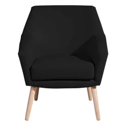 Wohnen Wohnzimmersessel in Schwarz Kunstleder - Ciabeta