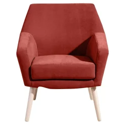 Wohnzimmersessel in Terracotta Velours - Emjada^Wohnen