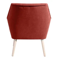 Wohnzimmersessel in Terracotta Velours - Emjada^Wohnen