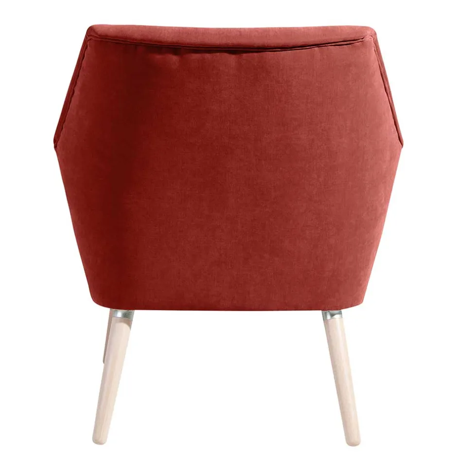 Wohnzimmersessel in Terracotta Velours - Emjada^Wohnen