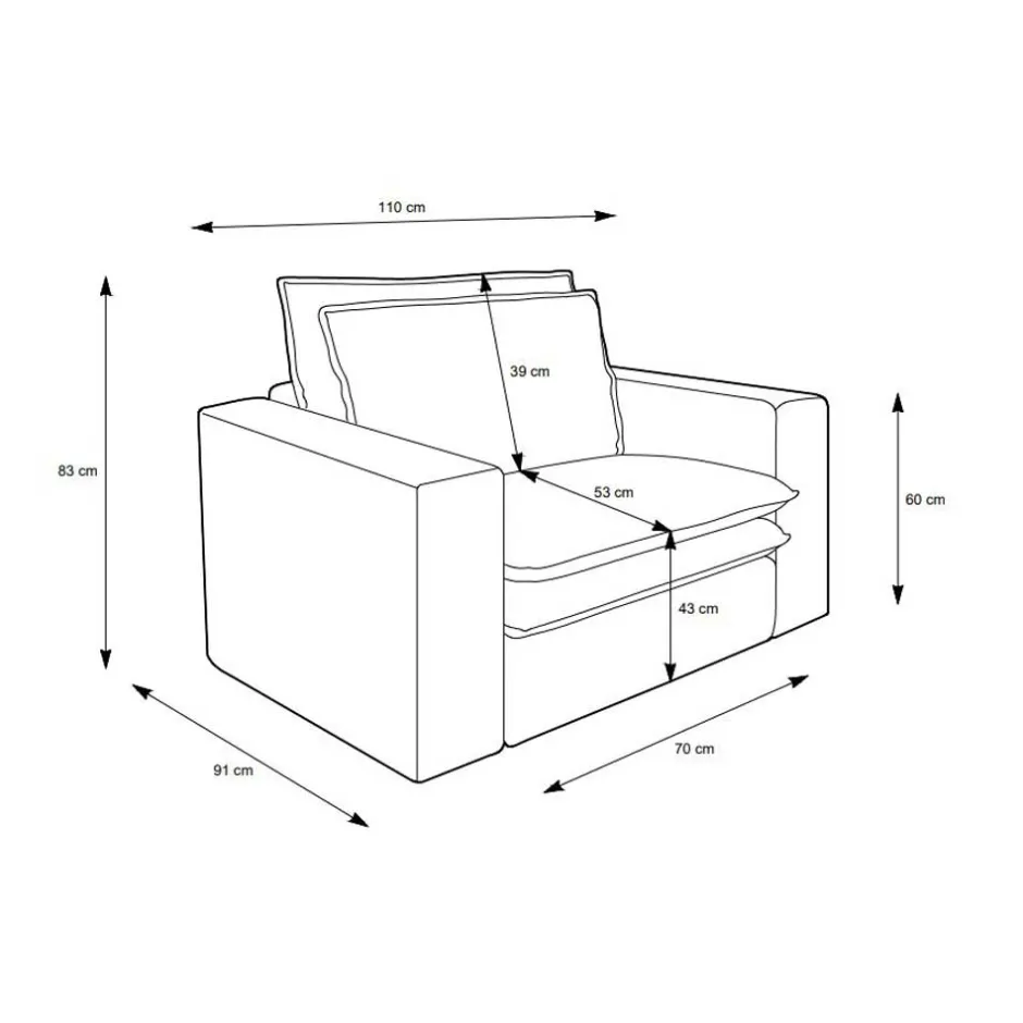 Wohnzimmersessel und Hocker Set - Ruffos (zweiteilig)^Wohnen Hot