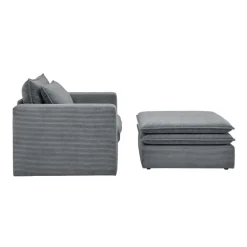 Wohnzimmersessel und Hocker Set - Ruffos (zweiteilig)^Wohnen Hot