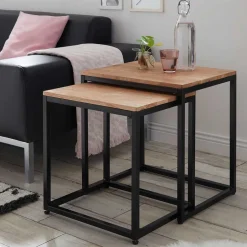 Wohnzimmertisch Duo aus Asteiche massiv - Bigova (zweiteilig)^Wohnen Clearance