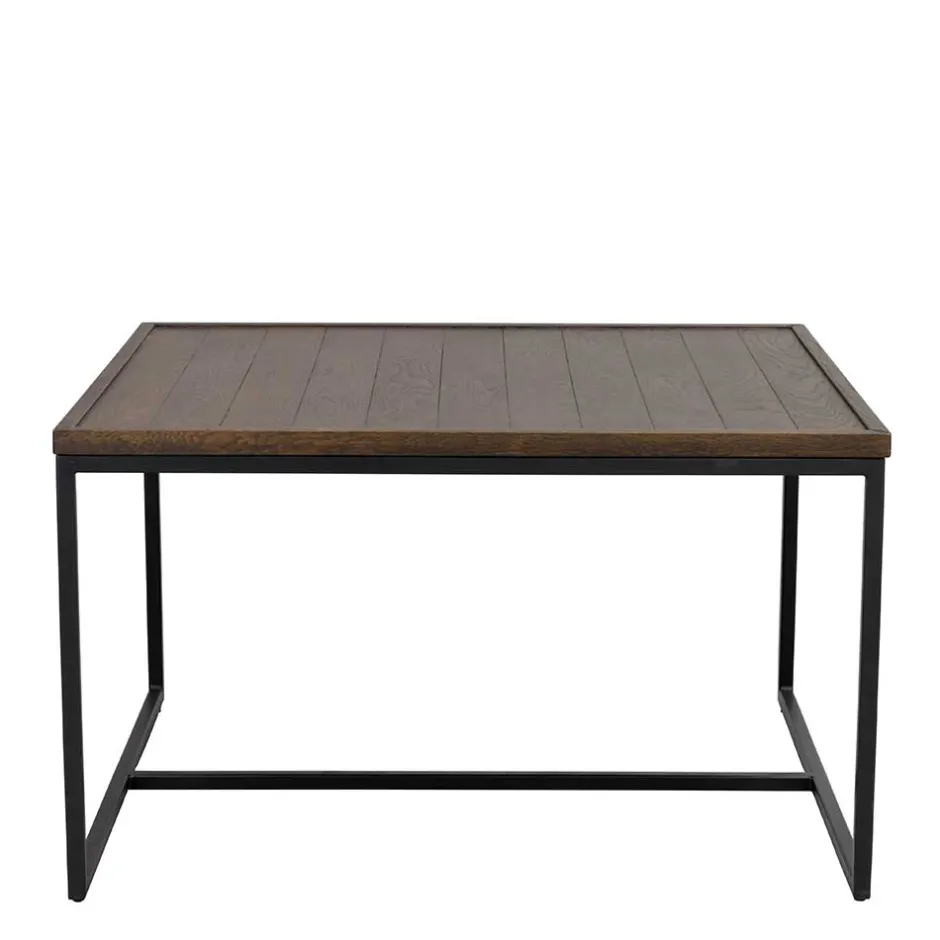 Wohnzimmertisch in Eiche Dunkel & Schwarz - Stamforts^Wohnen