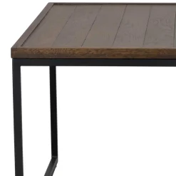 Wohnzimmertisch in Eiche Dunkel & Schwarz - Stamforts^Wohnen