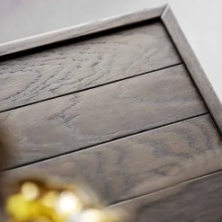 Wohnzimmertisch in Eiche Dunkel & Schwarz - Stamforts^Wohnen