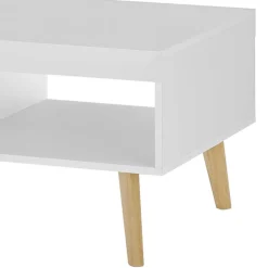 Wohnen Wohnzimmertisch in Weiß und Eiche - Ginko