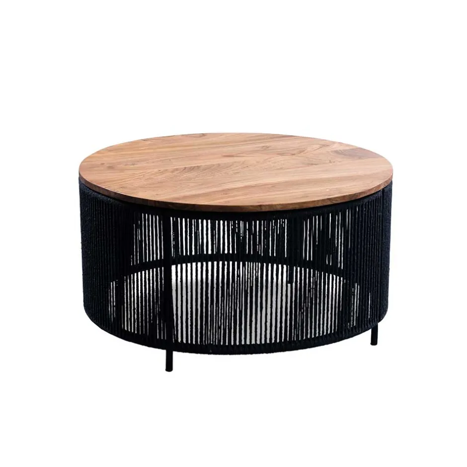 Wohnzimmertisch mit Akazienholz Platte - Boom^Wohnen Online