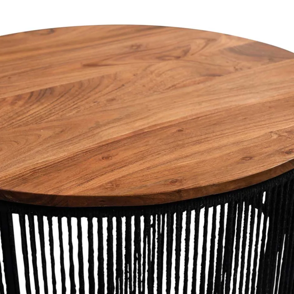 Wohnzimmertisch mit Akazienholz Platte - Boom^Wohnen Online