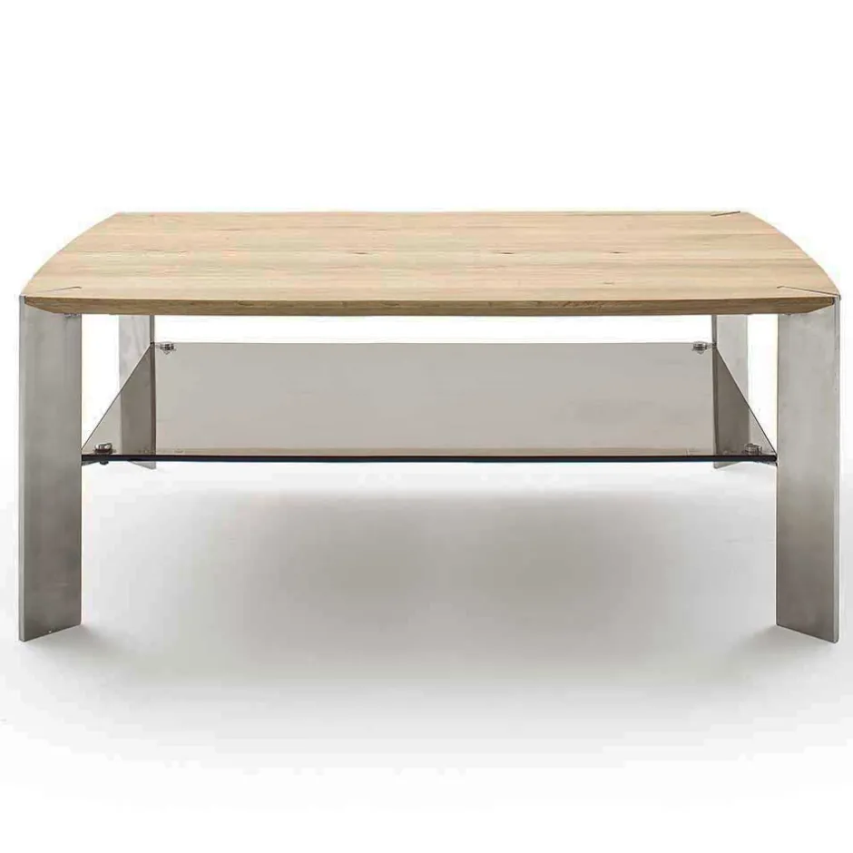 Wohnzimmertisch mit Asteiche Platte - Rajavo^Wohnen Online