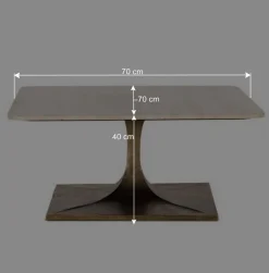 Wohnzimmertisch mit hellgrauer Marmorplatte - Cimbaly^Wohnen Sale