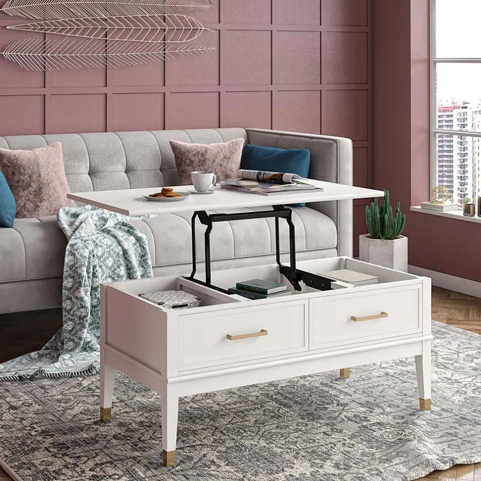 Wohnzimmertisch mit höhenverstellbarer Platte - Blames^Wohnen