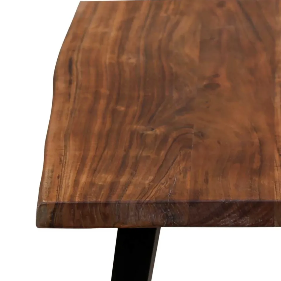 Wohnen Wohnzimmertisch mit Natur-Baumkante - Filmau