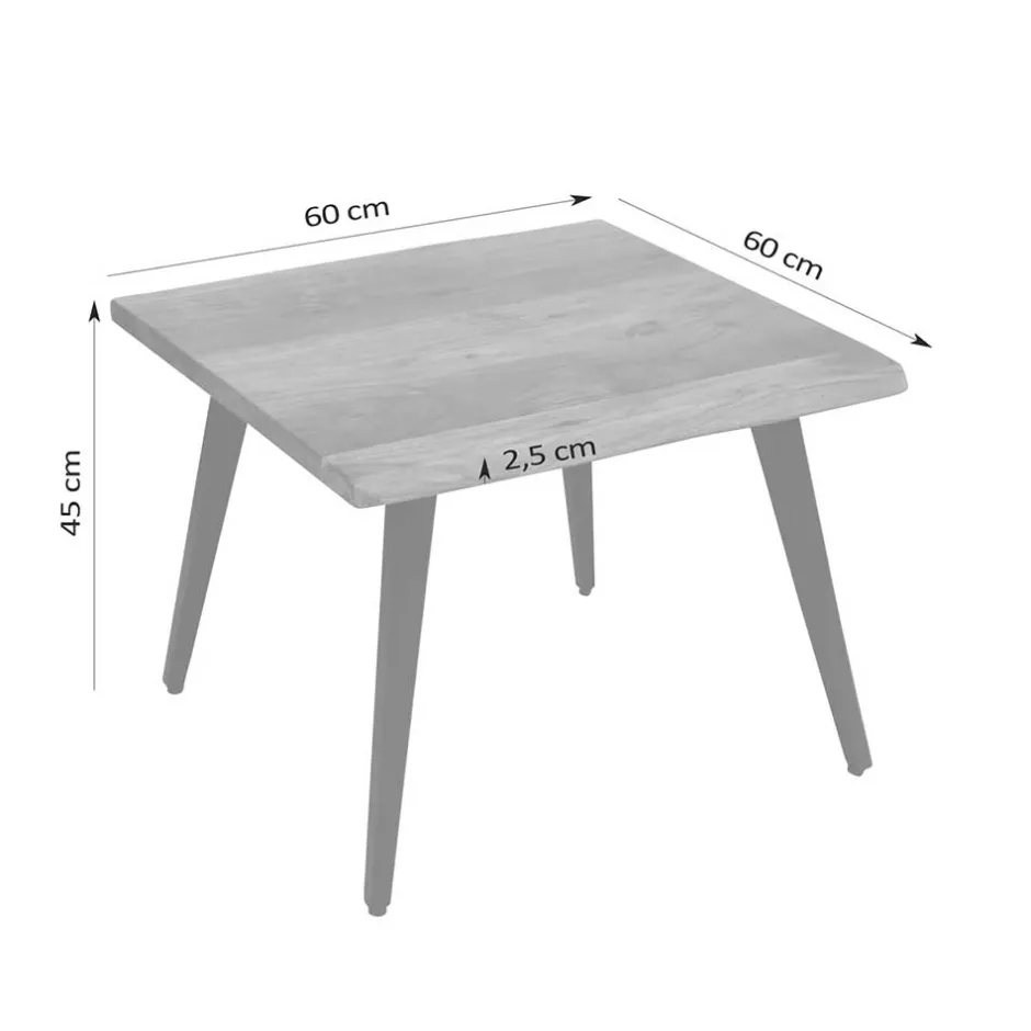 Wohnen Wohnzimmertisch mit Natur-Baumkante - Filmau