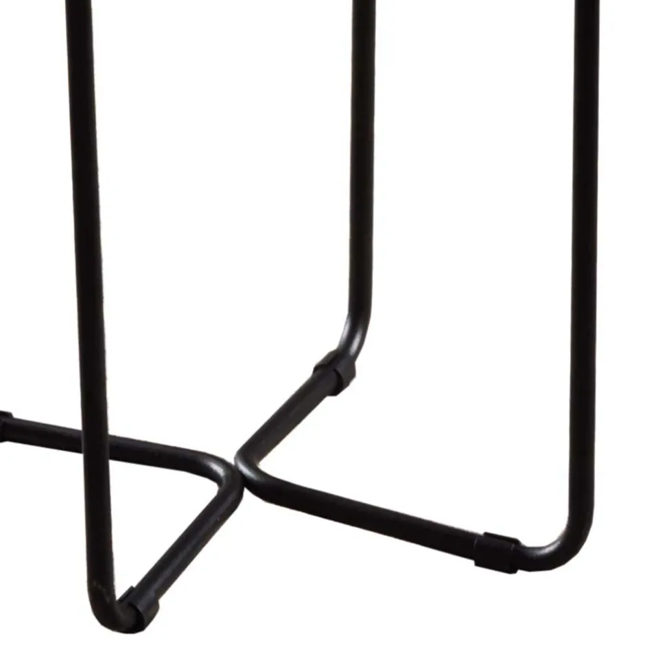 Wohnzimmertisch mit runder Strukturglas Platte - Borey^Wohnen Hot