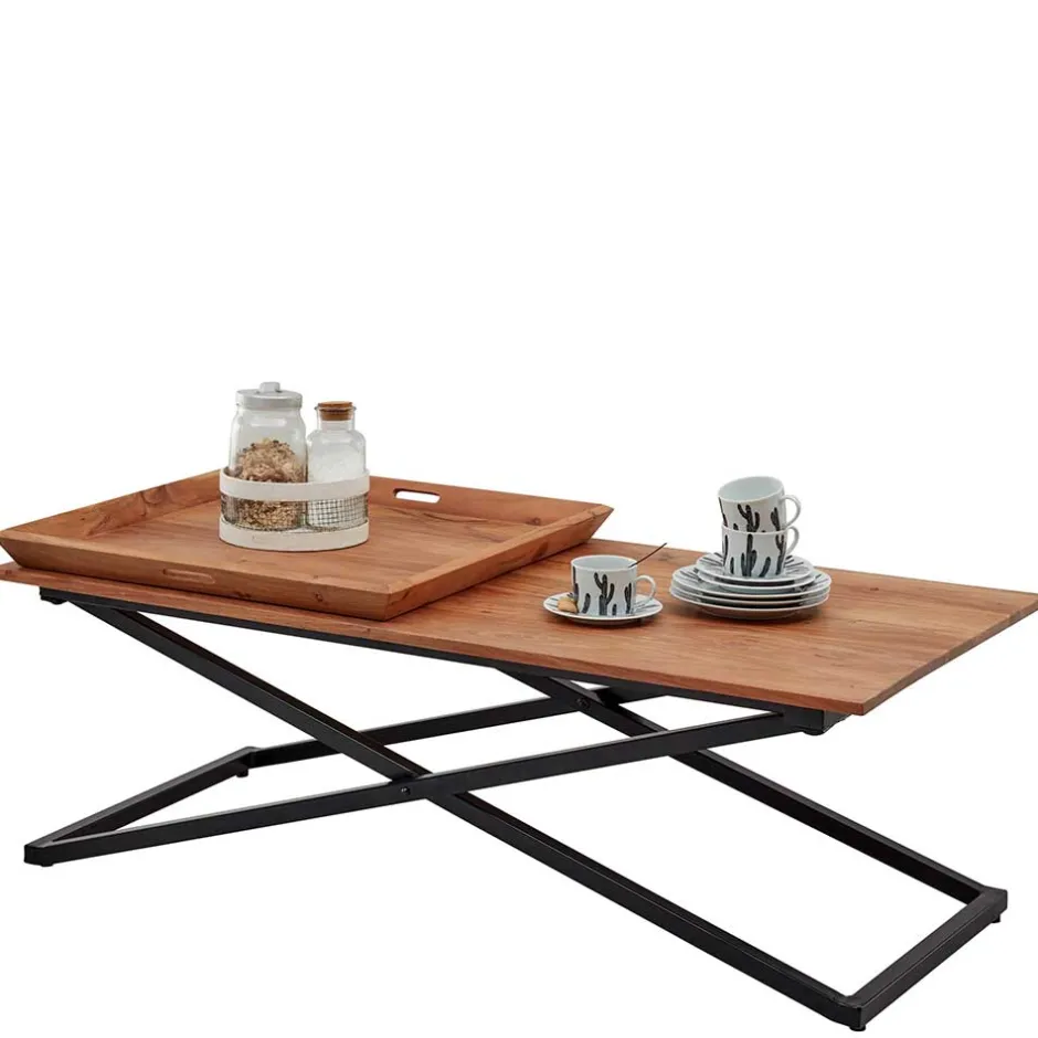 Wohnen Wohnzimmertisch mit zwei Tabletts - Mailiona