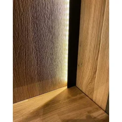 Wohnzimmervitrine aus Asteiche Massivholz - Clenza^Wohnen Outlet