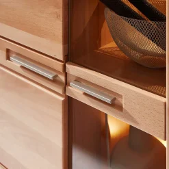 Wohnzimmervitrine aus Kernbuche mit LED - Amyonta^Wohnen Online