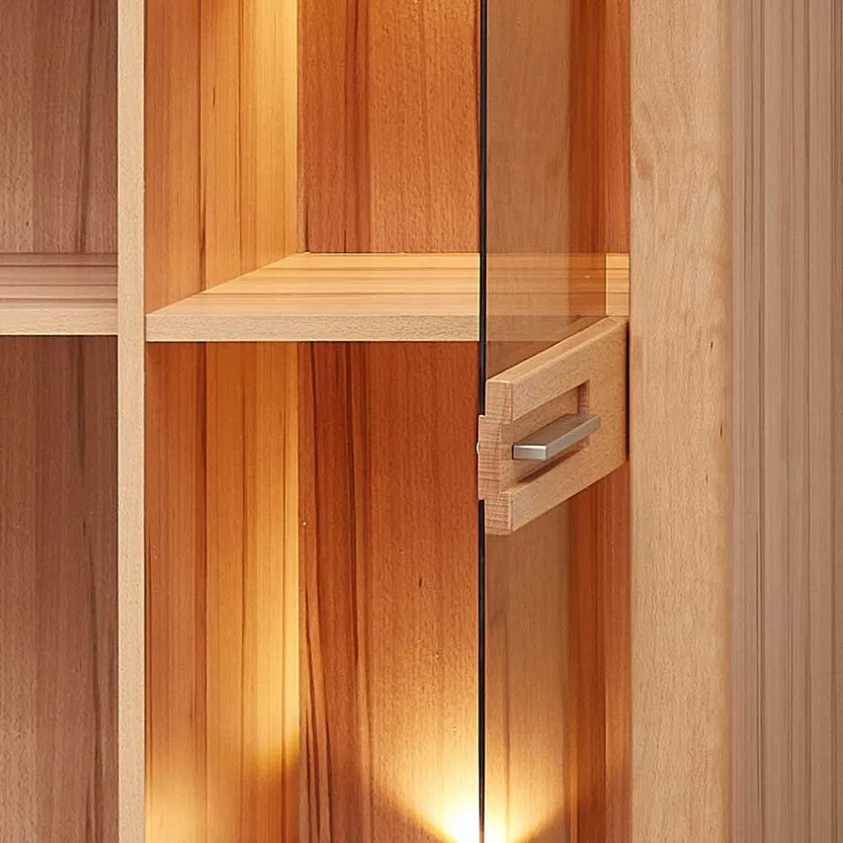 Wohnzimmervitrine aus Kernbuche mit LED - Amyonta^Wohnen Online