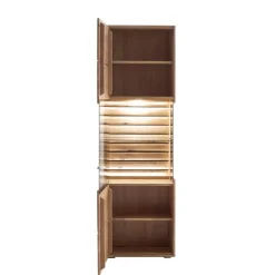 Wohnzimmervitrine in Asteiche Hell - Azzurian^Wohnen Discount